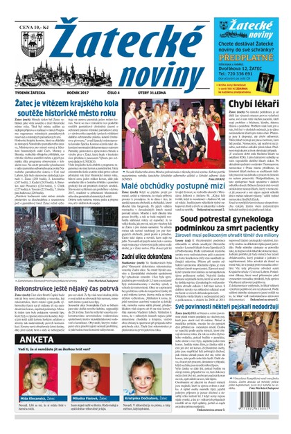 E-magazín Žatecké noviny 4/2017 - Ohře Media