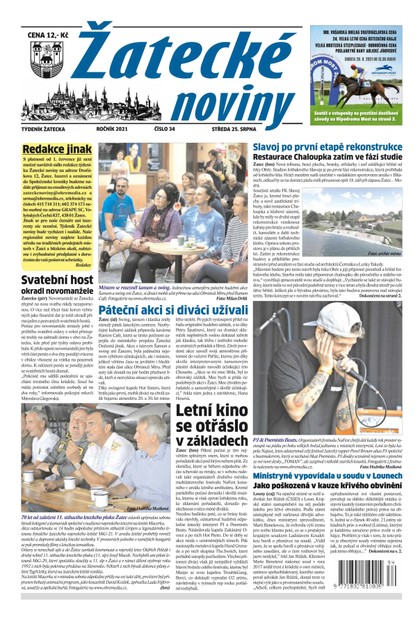 E-magazín Žatecké noviny 34/2021 - Ohře Media