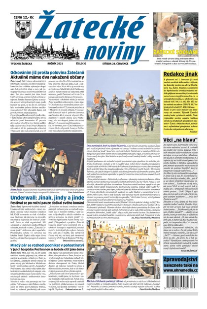 E-magazín Žatecké noviny 30/2021 - Ohře Media