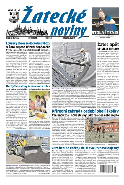 E-magazín Žatecké noviny 14/2021 - Ohře Media