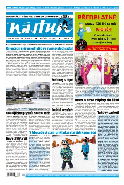 E-magazín Nástup 5/2016 - Ohře Media