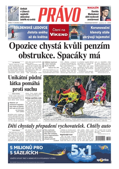 E-magazín Deník Právo - 17.2.2023 - Borgis, a.s.