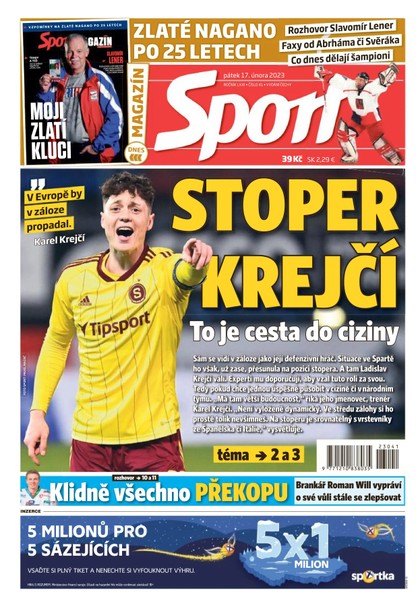 E-magazín Sport - 17.2.2023 - CZECH NEWS CENTER a. s.