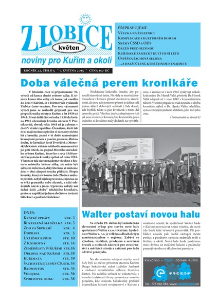 E-magazín Zlobice – noviny pro Kuřim a okolí  5/2015 - Noviny Zlobice