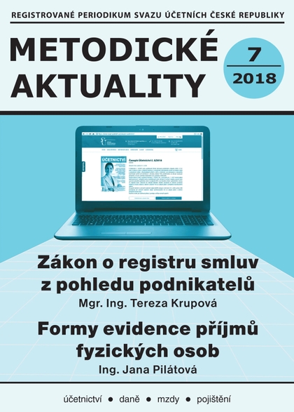 E-magazín Metodické aktuality Svazu účetních 7/2018 - Svaz účetních České republiky, z. s.