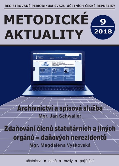 E-magazín Metodické aktuality Svazu účetních 9/2018 - Svaz účetních České republiky, z. s.