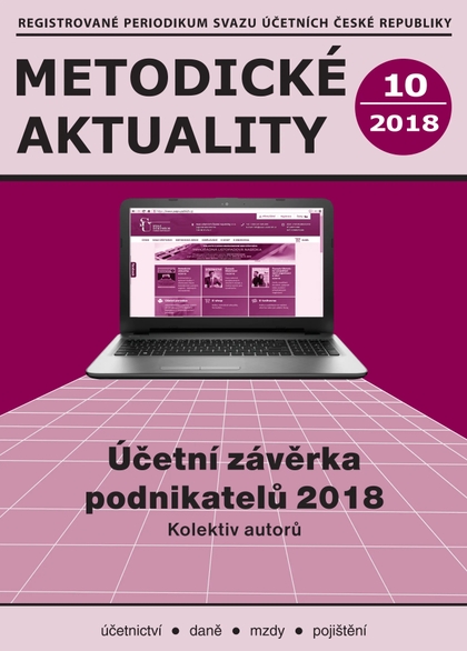 E-magazín Metodické aktuality Svazu účetních 10/2018 - Svaz účetních České republiky, z. s.