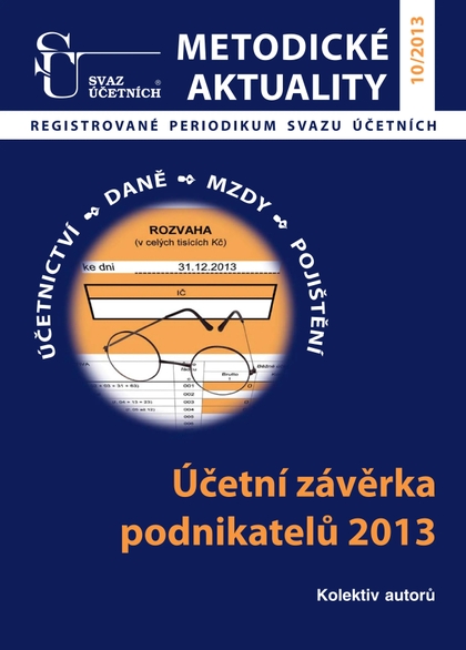 E-magazín Metodické aktuality Svazu účetních 10/2013 - Svaz účetních České republiky, z. s.