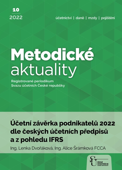 E-magazín Metodické aktuality Svazu účetních 10/2022 - Svaz účetních České republiky, z. s.