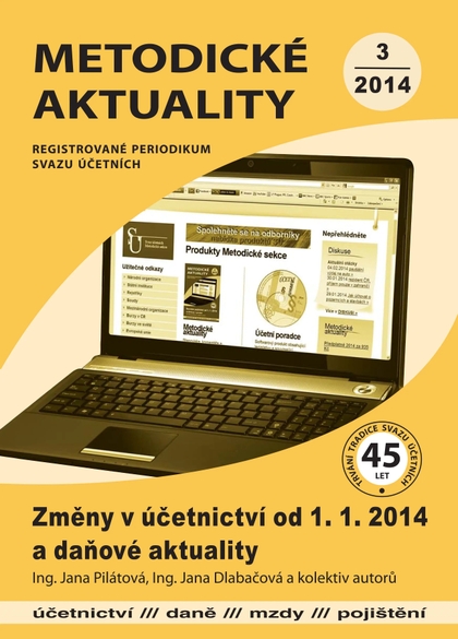 E-magazín Metodické aktuality Svazu účetních 3/2014 - Svaz účetních České republiky, z. s.