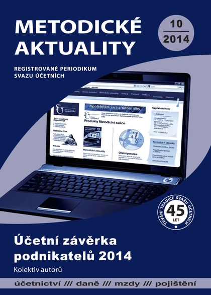 E-magazín Metodické aktuality Svazu účetních 10/2014 - Svaz účetních České republiky, z. s.