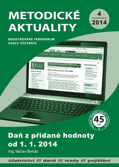 E-magazín Metodické aktuality Svazu účetních 4/2014 - Svaz účetních České republiky, z. s.