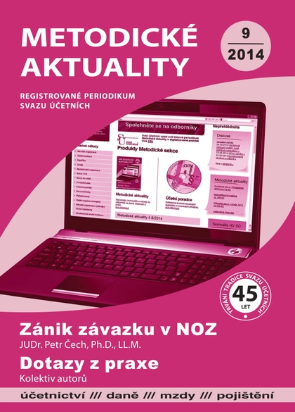 E-magazín Metodické aktuality Svazu účetních 9/2014 - Svaz účetních České republiky, z. s.
