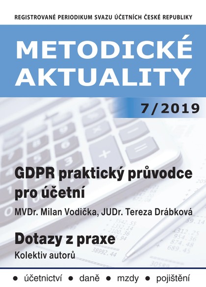 E-magazín Metodické aktuality Svazu účetních 7/2019 - Svaz účetních České republiky, z. s.