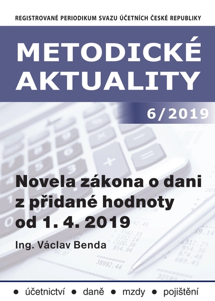E-magazín Metodické aktuality Svazu účetních 6/2019 - Svaz účetních České republiky, z. s.