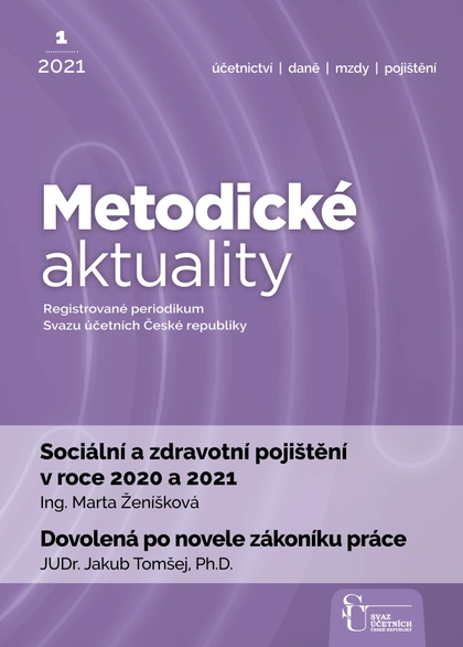 E-magazín Metodické aktuality Svazu účetních 1/2021 - Svaz účetních České republiky, z. s.