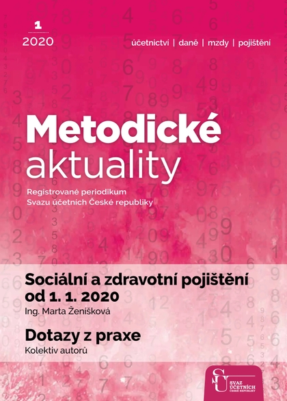 E-magazín Metodické aktuality Svazu účetních 1/2020 - Svaz účetních České republiky, z. s.