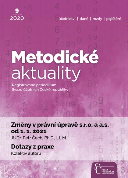 E-magazín Metodické aktuality Svazu účetních 9/2020 - Svaz účetních České republiky, z. s.
