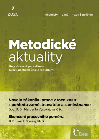 E-magazín Metodické aktuality Svazu účetních 7/2020 - Svaz účetních České republiky, z. s.