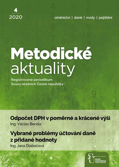 E-magazín Metodické aktuality Svazu účetních 4/2020 - Svaz účetních České republiky, z. s.