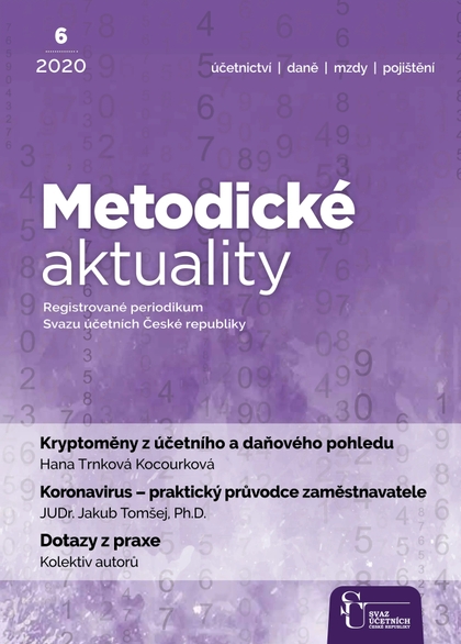 E-magazín Metodické aktuality Svazu účetních 6/2020 - Svaz účetních České republiky, z. s.