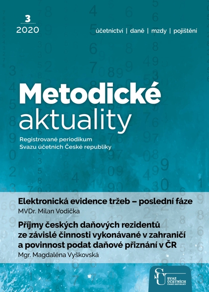E-magazín Metodické aktuality Svazu účetních 3/2020 - Svaz účetních České republiky, z. s.