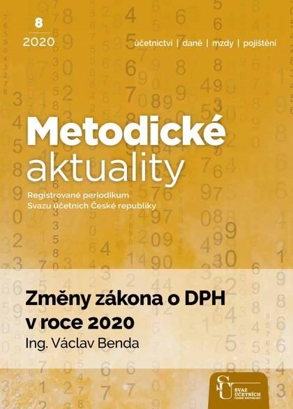 E-magazín Metodické aktuality Svazu účetních 8/2020 - Svaz účetních České republiky, z. s.