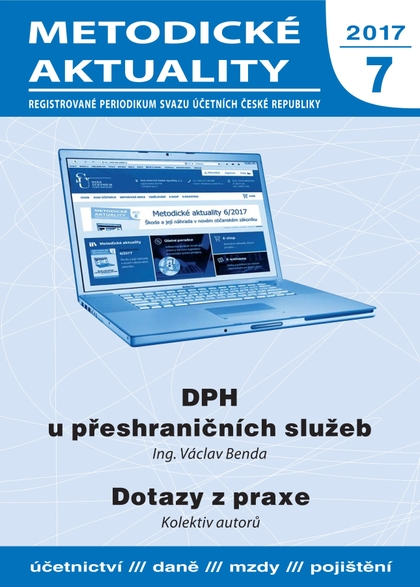 E-magazín Metodické aktuality Svazu účetních 7/2017 - Svaz účetních České republiky, z. s.