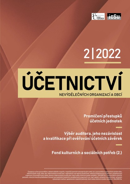 E-magazín Účetnictví nevýdělečných organizací a obcí 2/2022 - Svaz účetních České republiky, z. s.