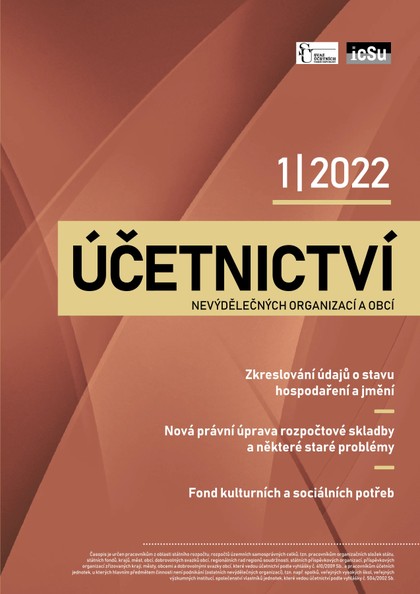 E-magazín Účetnictví nevýdělečných organizací a obcí 1/2022 - Svaz účetních České republiky, z. s.