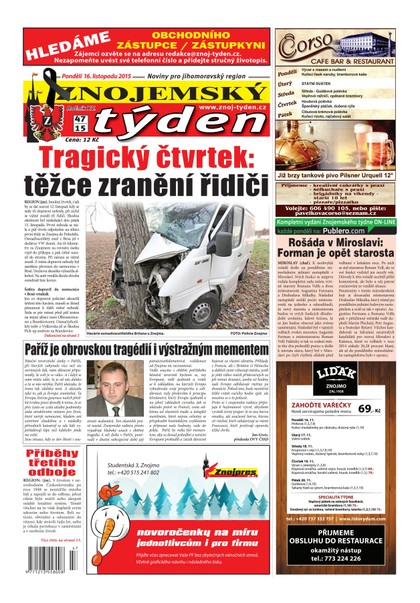 E-magazín Znojemský týden Znojemský týden č. 47 / 2015 - Znojemský týden