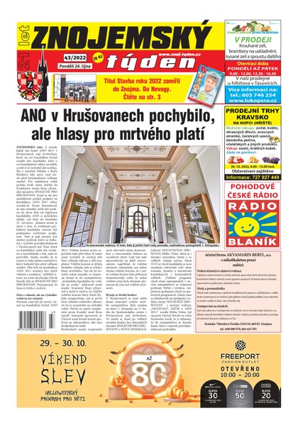 E-magazín Znojemský týden Znojemský týden 43/2022 - Znojemský týden