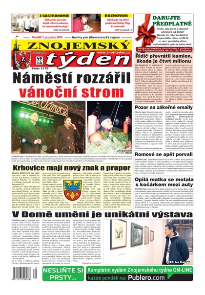 E-magazín Znojemský týden Znojemský týden č. 49 / 2014 - Znojemský týden