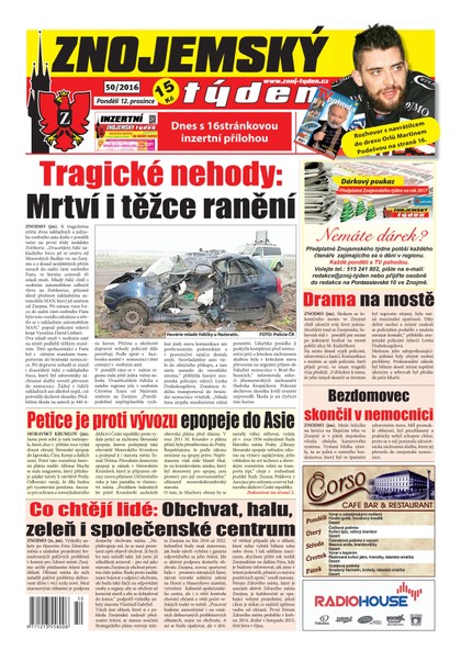 E-magazín Znojemský týden Znojemský týden 50/2016 - Znojemský týden