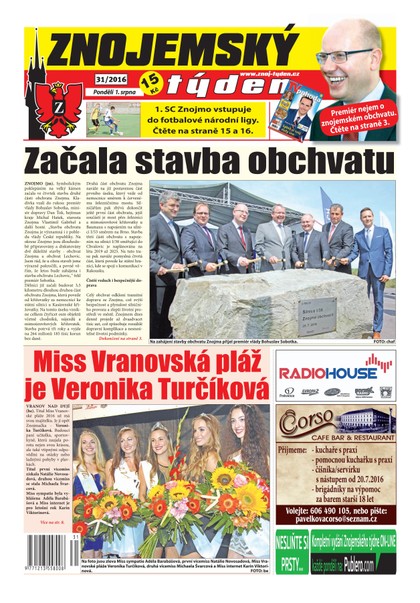 E-magazín Znojemský týden Znojemský týden 31/2016 - Znojemský týden