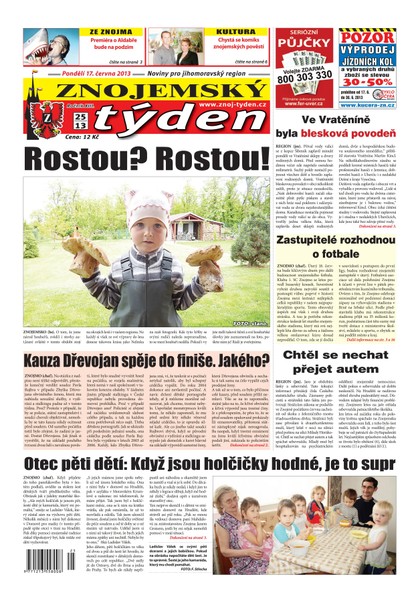 E-magazín Znojemský týden pondělí 17. 6. 2013 - Znojemský týden