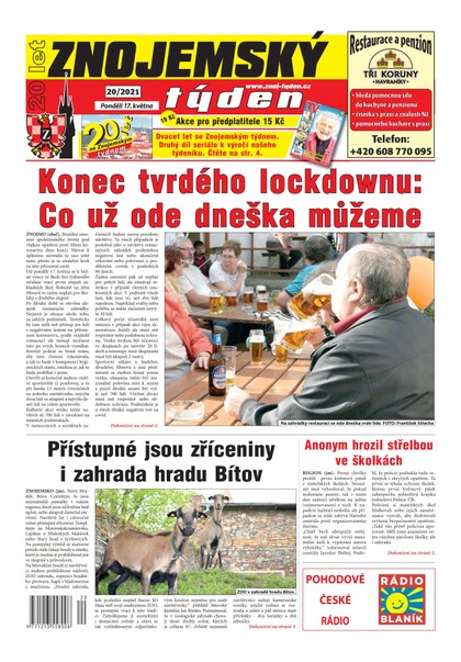 E-magazín Znojemský týden Znojemský týden 20/2021 - Znojemský týden