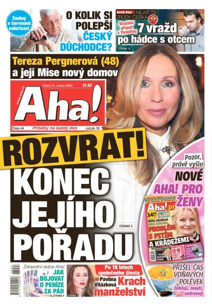 E-magazín AHA! - 21.2.2023 - CZECH NEWS CENTER a. s.