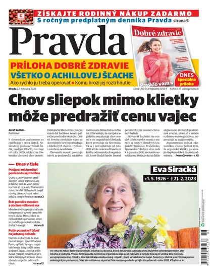 E-magazín Denník Pravda 22. 2. 2023 - OUR MEDIA SR a. s.