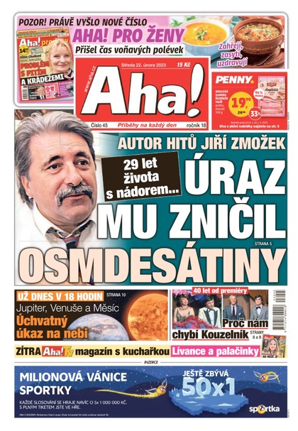 E-magazín AHA! - 22.2.2023 - CZECH NEWS CENTER a. s.