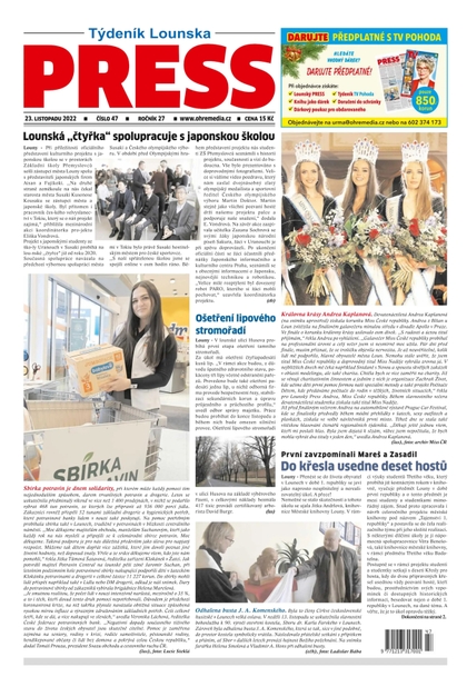 E-magazín Lounský press 47/2022 - Ohře Media