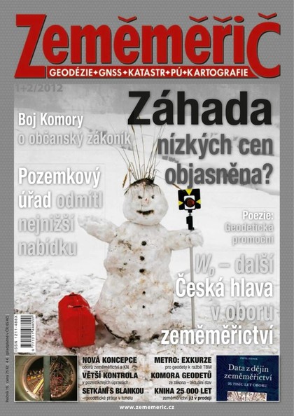 E-magazín Svazané časopisy Zeměměřič po ročnících Zeměměřič ročník 2012 - Klaudian