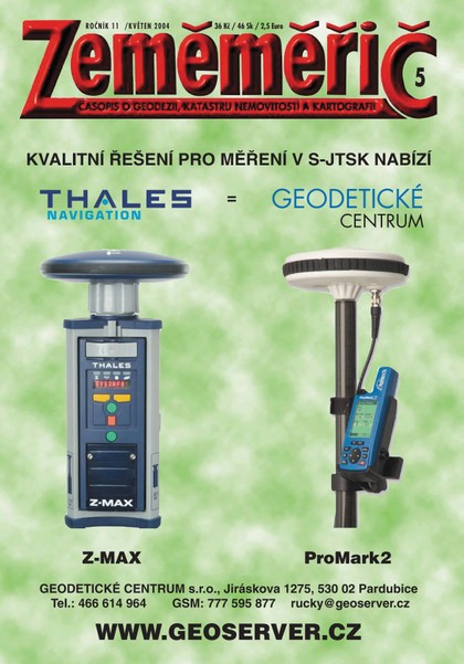 E-magazín Zeměměřič Zeměměřič 5/2004 - Klaudian