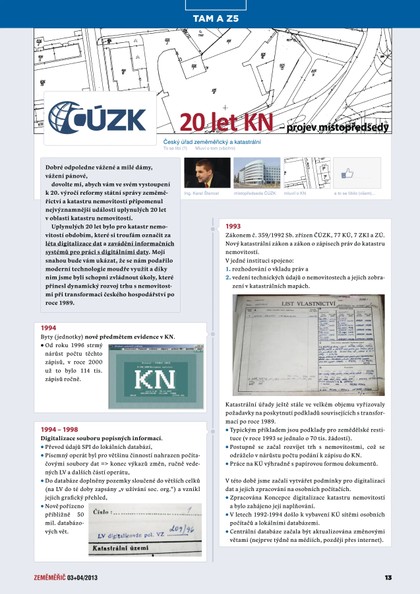E-magazín Zeměměřič Zeměměřič 03+04/2013 - 20 let KN - Klaudian