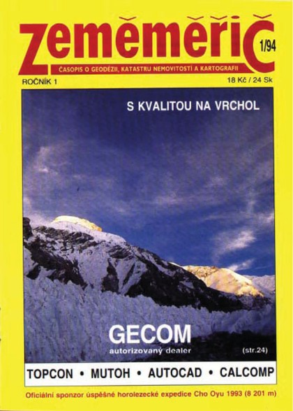 E-magazín Zeměměřič Zeměměřič 1/94 - Klaudian
