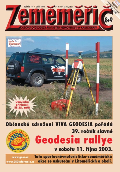 E-magazín Zeměměřič Zeměměřič 8+9/2003 - Klaudian