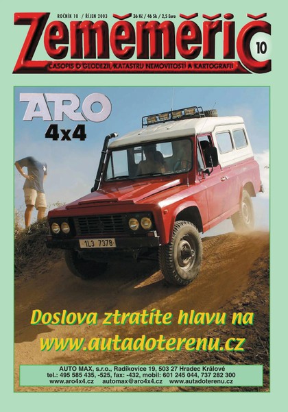 E-magazín Zeměměřič Zeměměřič 10/2003 - Klaudian