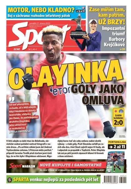 E-magazín Sport - 27.2.2023 - CZECH NEWS CENTER a. s.
