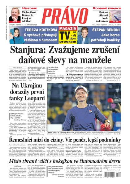 E-magazín Deník Právo - 25.2.2023 - Borgis, a.s.
