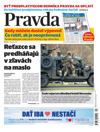 E-magazín Denník Pravda 28. 2. 2023 - OUR MEDIA SR a. s.